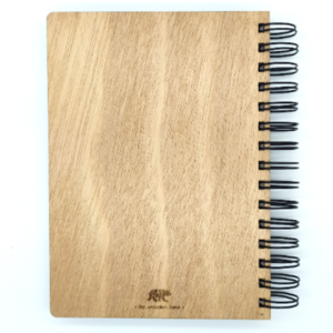 Ξύλινο Σημειωματάριο Κουκουβάγια (Wooden Notebook Owl) 14,5cm x 20cm - ξύλο, δώρο, χειροποίητα, δώρα γενεθλίων, τετράδια & σημειωματάρια - 5