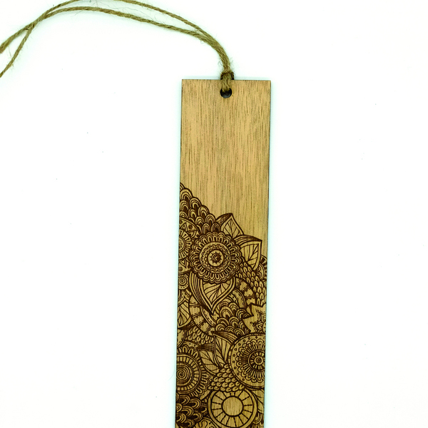 Ξύλινος Σελιδοδείκτης Μάνταλα (Mandala) - ξύλο, χειροποίητα, σελιδοδείκτες