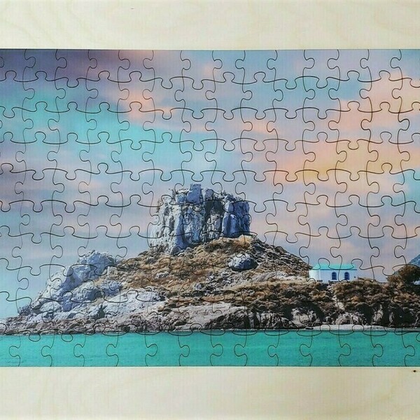 Ξύλινο Puzzle 80x40cm με την φωτογραφία που θα μας στείλετε - customized, επιτραπέζια - 2