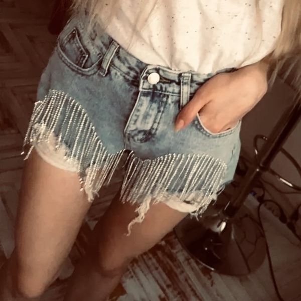 Jean shorts- Party look - 4