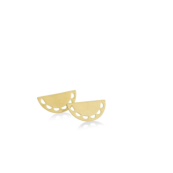 Ασημένια γεωμετρικά καρφωτά σκουλαρίκια χρυσά - ασήμι, επιχρυσωμένα, καρφωτά, καρφάκι