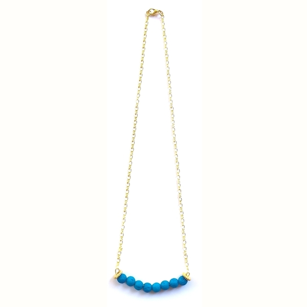 Ocean necklace - επιχρυσωμένα, απαραίτητα καλοκαιρινά αξεσουάρ, κοντά, φθηνά