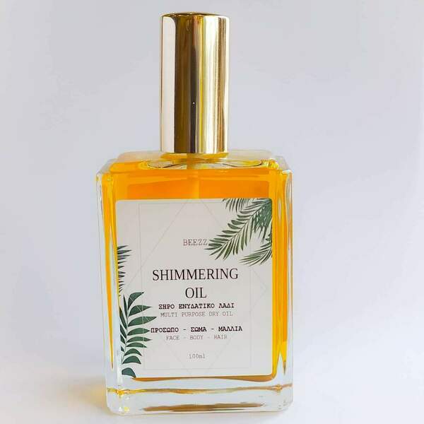 Shimmering oil 100ml - Ξηρό λάδι λάμψης για το πρόσωπο, το σώμα και τα μαλλιά - μαλλιά