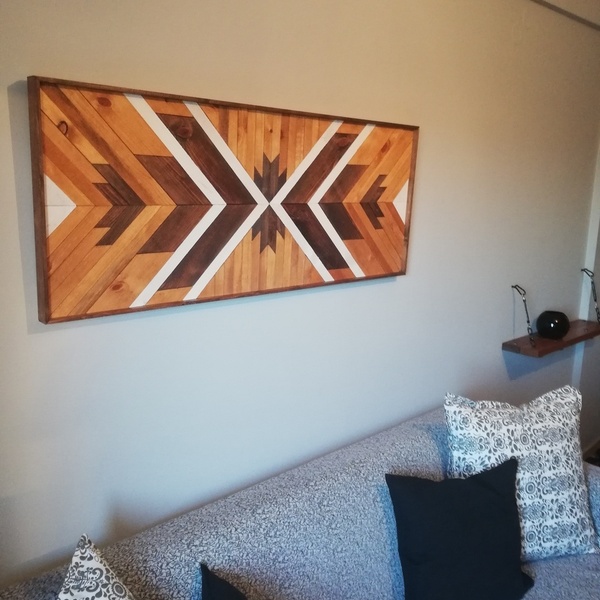 Πίνακας διακόσμησης τοίχου από μασίφ ξύλο - πίνακες & κάδρα, διακόσμηση, ξύλινα διακοσμητικά, διακόσμηση σαλονιού, ξύλινα διακοσμητικά τοίχου - 3