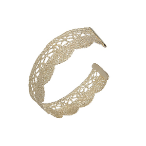 Iris lace bracelet - δαντέλα, επιχρυσωμένα, επάργυρα, επιροδιωμένα - 3