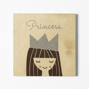 «Πριγκίπισσα» παιδικός πίνακας με όνομα, 24x24 εκ - κορίτσι, όνομα - μονόγραμμα, πριγκίπισσα, personalised, προσωποποιημένα, παιδικοί πίνακες - 5