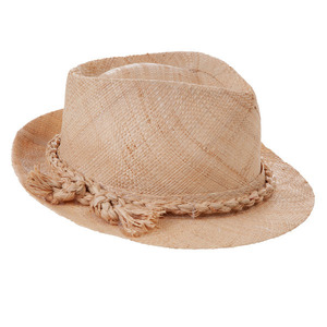 Ψάθινο καπέλο σε φυσικό χρώμα - ψάθινα, χειροποίητα