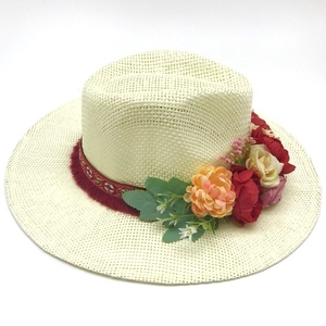 Ψάθινο καπέλο παναμα «Φρίντα» - χειροποίητα, δώρα για γυναίκες, ψάθινα - 2