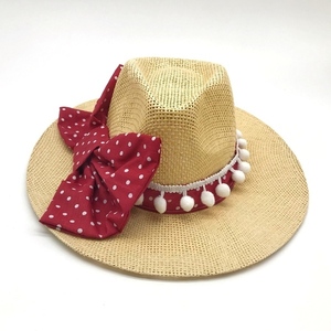 Ψάθινο καπέλο παναμα «Bow» - ψάθινα, δώρα για γυναίκες, στυλ