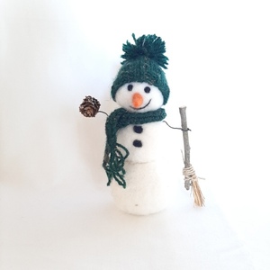 Χιονάνθρωπος - χειροποίητα, χριστουγεννιάτικο, διακοσμητικά, χιονάνθρωπος, στολίδι δέντρου, στολισμός τραπεζιού