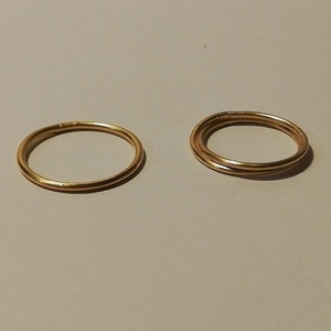 "Single" Ring - ασήμι, επιχρυσωμένα, βεράκια, μικρά, boho, boho, σταθερά, φθηνά - 3