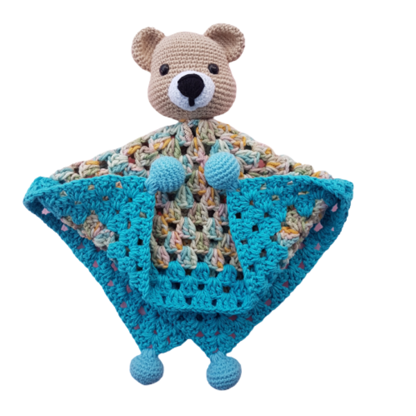 Πλεκτό κουβερτάκι αγκαλιάς αρκουδάκι - αγόρι, δώρο, λούτρινα, αρκουδάκι, δώρο γέννησης, λούτρινα αρκουδάκια - 3
