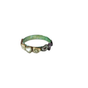 δαχτυλίδι αλουμινίου πράσινο, καρδιές και αρκουδάκια - πηλός, βεράκια, μικρά, boho, σταθερά, φθηνά