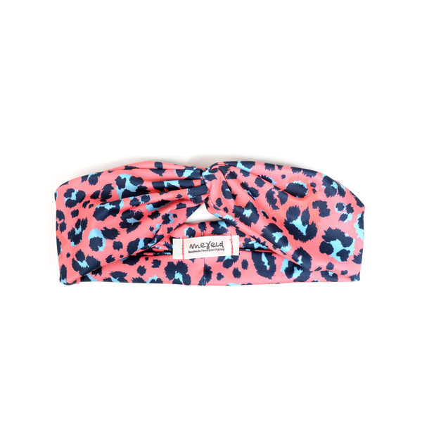 "Ibiza" headband - κορδέλα για τα μαλλιά σε έντονο animal print - ύφασμα, animal print, ελαστικό, τουρμπάνι, κορδέλες μαλλιών