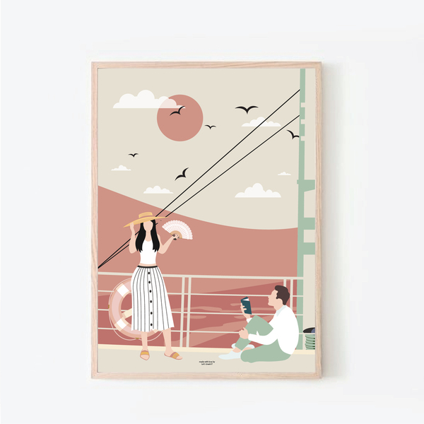 romance monsters | αφίσα | 50x70 - πίνακες & κάδρα, αγάπη, δώρα γενεθλίων, ζευγάρια
