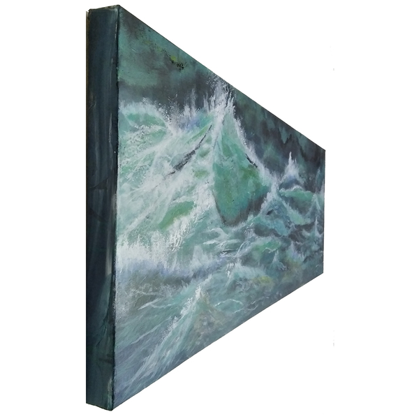 Πίνακας ζωγραφικής "THE WAVE" - πίνακες & κάδρα, διακόσμηση σαλονιού - 2