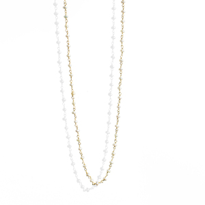 Rosary with Pearls - επιχρυσωμένα, ασήμι 925, κοντά, ροζάριο, πέρλες