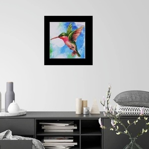 Πίνακας Diamond Painting "Hummingbird" - πίνακες & κάδρα - 4