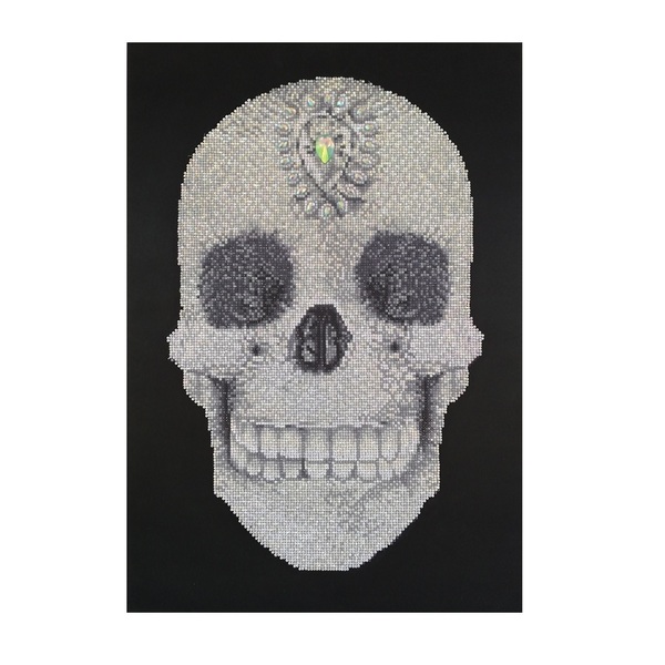 Πίνακας Diamond Painting "Bling-bling skull" - πίνακες & κάδρα