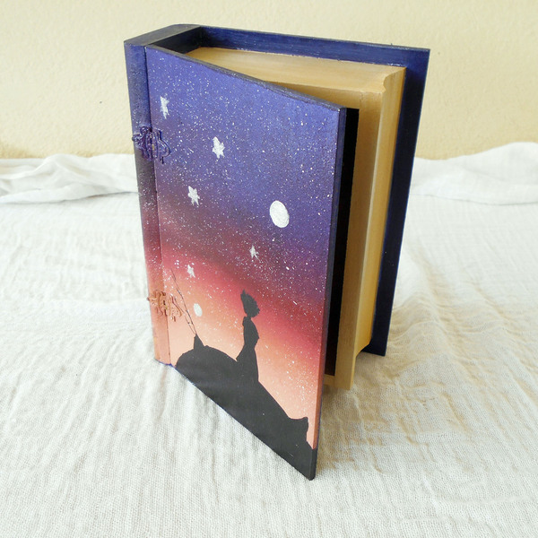 Βιβλίο - Κουτί Αποθήκευσης Μικρός Πρίγκηπας, 14.3x20x7cm - δώρο, μικρός πρίγκιπας, κοσμηματοθήκη - 4