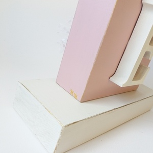 Επιτραπέζιο Ξύλινο διακοσμητικό κύκνος ροζ λευκό 20×15×7εκ. - κορίτσι, δώρα για βάπτιση, κύκνος, διακοσμητικά, δώρο γέννησης - 5