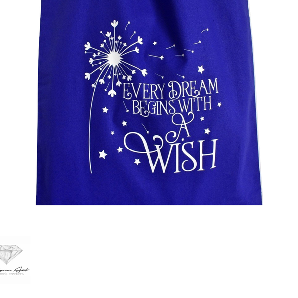 Tote bag ''Wish'' Τσάντα γυναικεία | shopping bag - ώμου, μεγάλες, all day, tote, πάνινες τσάντες - 4