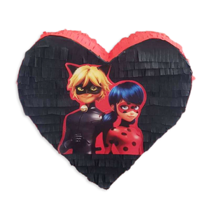 Πινιάτα LadyBug καρδιά - κορίτσι, πινιάτες, ήρωες κινουμένων σχεδίων - 2