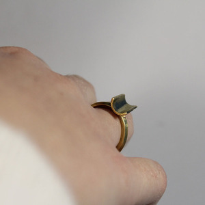 Χειροποίητο δαχτυλίδι κύλινδρος - ιδιαίτερο, ορείχαλκος, χειροποίητα, μικρά, αυξομειούμενα - 3