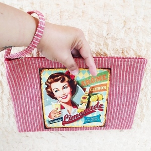 Τσάντα φάκελος vintage! - ύφασμα, vintage, φάκελοι, χειρός, πάνινες τσάντες - 2