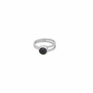 Ασημένιο δαχτυλίδι με ημιπολύτιμο λίθο αμέθυστος - ημιπολύτιμες πέτρες, αμέθυστος, ασήμι 925, βεράκια, μικρά, boho