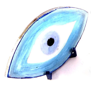 Ξύλινο μάτι χειροποίητο επιτραπέζιο διακοσμητικό γούρι - ξύλο, χειροποίητα, μάτι, διακοσμητικά - 4