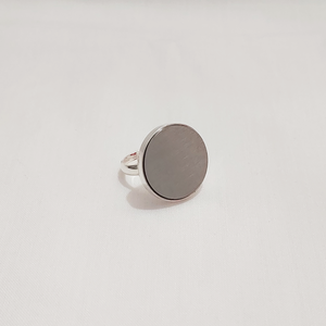 M1Mat - Χειροποίητο δαχτυλίδι φτιαγμένο με ανοξείδωτο μέταλλο - ασήμι, ασήμι 925, μέταλλο, αυξομειούμενα
