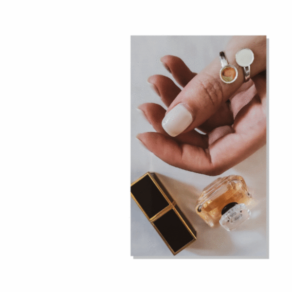 BW2Mat - Χειροποίητο δαχτυλίδι φτιαγμένο απο λευκό και μαύρο πλέξιγκλας - ασήμι 925, μικρά, plexi glass, αυξομειούμενα - 2