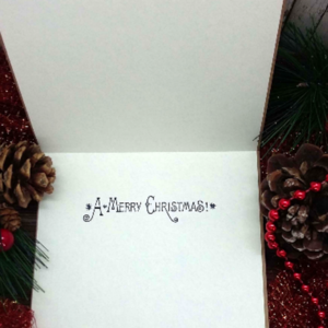 Ευχετήρια Κάρτα Χριστουγέννων - Retro Christmas - ρετρό, κάρτα ευχών, χριστούγεννα, ευχετήριες κάρτες - 4
