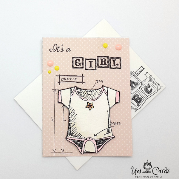 Ευχετήρια κάρτα για νεογέννητα - κορίτσι, αγόρι, βρεφικά, γέννηση, για μωρά - 4