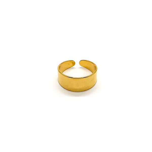 Μίνιμαλ αυξομειούμενο δαχτυλίδι - chevalier, επιχρυσωμένα, ορείχαλκος, boho, αυξομειούμενα
