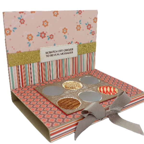 Ευχετήρια κάρτα - Κουτί με σοκολατάκια - κάρτα ευχών, αγ. βαλεντίνου, ευχετήριες κάρτες