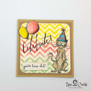 Ευχετήρια κάρτα γενεθλίων - "How old?" - γάτα, πάρτυ, γενέθλια, γατούλα, κάρτα ευχών - 3