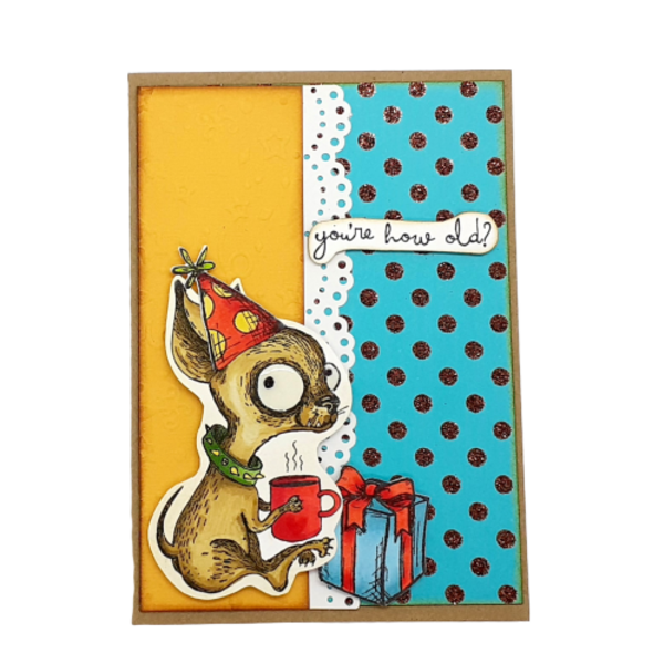 Ευχετήρια κάρτα γενεθλίων - Τσιουάουα - σκυλάκι, γενέθλια, χιουμοριστικό, κάρτα ευχών