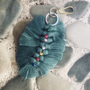 Μπρελόκ για τα κλειδιά πλεκτο- Knitted keychain - πλεκτά, αυτοκινήτου, σπιτιού - 2