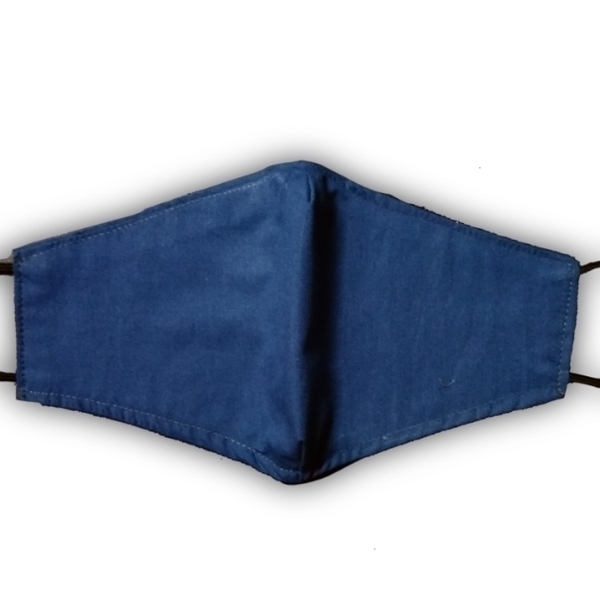 ΑΝΔΡΙΚΗ Μασκα Μπλε βαμβακερή 2 οψεων 14Χ24εκ. - βαμβάκι, ανδρικά, διπλής όψης, μάσκες προσώπου - 2