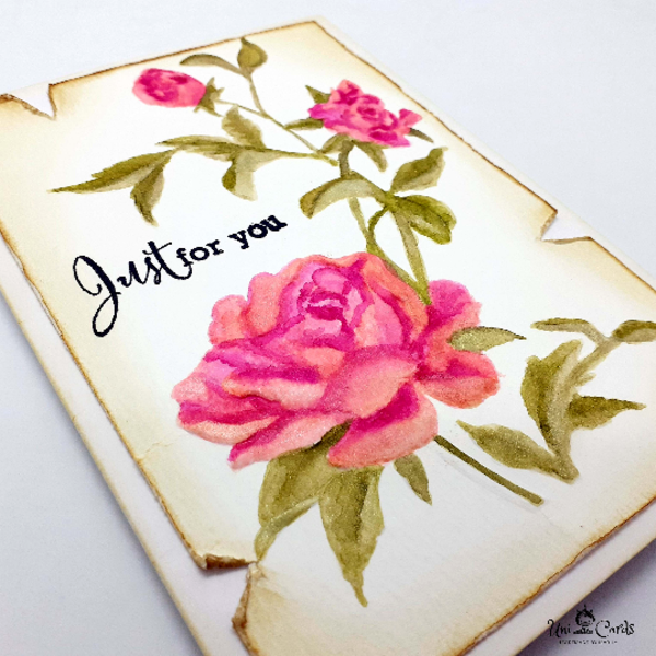 Ευχετήρια κάρτα - Τριαντάφυλλο - τριαντάφυλλο, λουλούδια, γάμος, romantic, επέτειος, κάρτα ευχών, γενική χρήση - 2