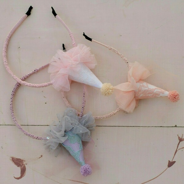 Παιδικές Στέκες "Fairyhat" σε 3 χρώματα - νεράιδα, δώρα γενεθλίων, στέκες μαλλιών παιδικές, αξεσουάρ μαλλιών - 5