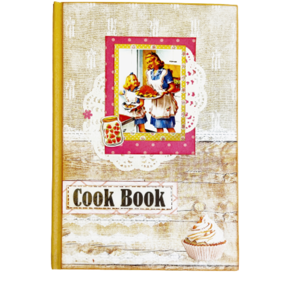 Τετράδιο για συνταγές μαγειρικής 27 - χειροποίητα, ρετρό, τετράδια συνταγών, τετράδια & σημειωματάρια