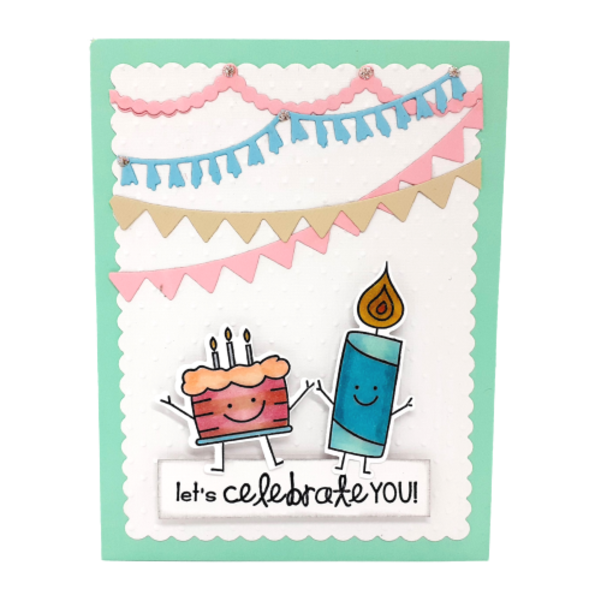 Ευχετήρια κάρτα γενεθλίων - Party Pals - πάρτυ, γενέθλια, δώρα γενεθλίων, κάρτα ευχών