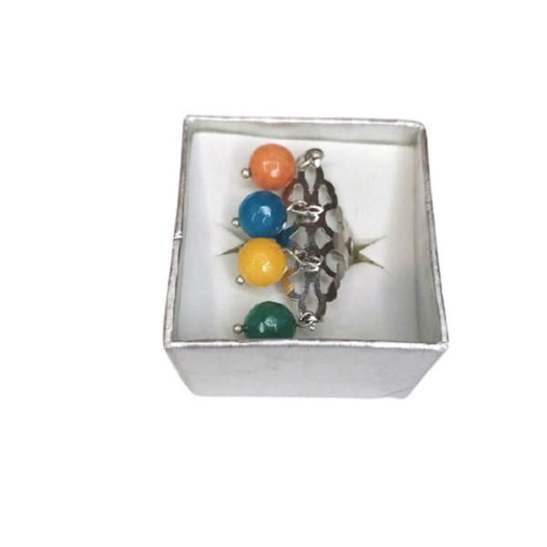 Δαχτυλίδι με πύλη χρώματα χάντρες - χάντρες, μεγάλα, αυξομειούμενα