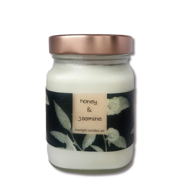 αρωματικό κερί με άρωμα μέλι & γιασεμί. - δώρο, διακόσμηση, αρωματικά κεριά, δώρα γενεθλίων, ιδεά για δώρο