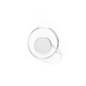 3D Circle┃Ασήμι 925 Χειροποίητο δαχτυλίδι - ασήμι, γεωμετρικά σχέδια, μεγάλα, αυξομειούμενα