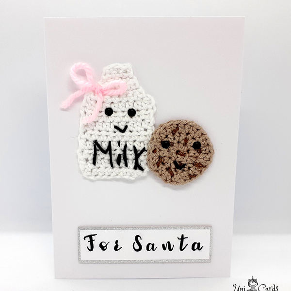 Ευχετήρια Κάρτα Χριστουγέννων - For Santa - crochet, βελονάκι, κάρτα ευχών, ευχετήριες κάρτες - 2