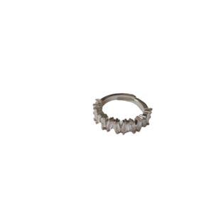 Δαχτυλίδι ορειχάλκινο με λευκά ζιρκόν - ορείχαλκος, αυξομειούμενα